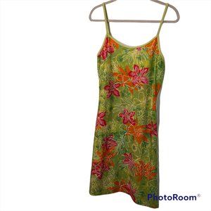 Banana Moon HOLIDAY green pink Tropical liberty Flower print SWIM dress …